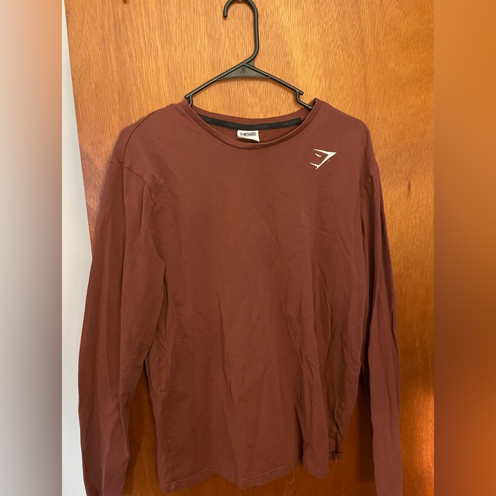 Gymshark Long Sleeve workout shirt (Medium) Red